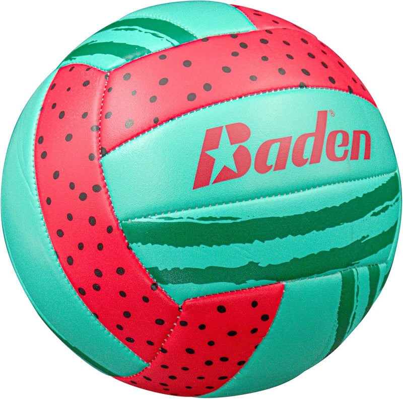 Baden | Fun Design | Official Size & Weight Indoor & Outdoor Volleyball | Bright & Beachy! Soft Touch Synthetic Leather, Durable Stitching |All Ages & Skill Levels - Image 5